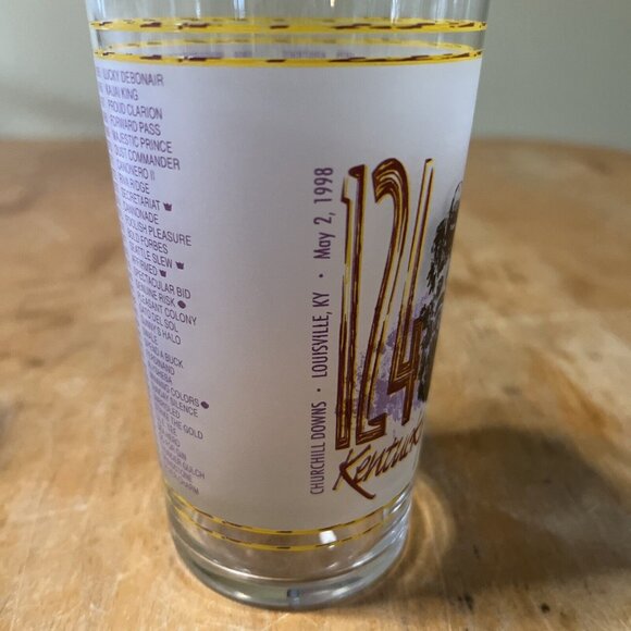 2-1998 OFFICIAL KY KENTUCKY DERBY MINT JULEP GLASS HORSE RACING CHURCHILL DOWNS - Picture 3 of 7